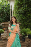Luxurious and Exquisite Jacquard Silk Meena Weaved Lehenga Choli - women's fashion mart