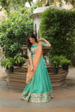 Luxurious and Exquisite Jacquard Silk Meena Weaved Lehenga Choli - women's fashion mart