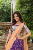 Luxurious and Exquisite Jacquard Silk Meena Weaved Lehenga Choli - women's fashion mart