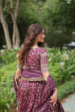 Elegant Luxurious Jacquard Golden Embroidered Lehenga Choli - women's fashion mart