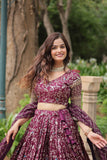 Elegant Luxurious Jacquard Golden Embroidered Lehenga Choli - women's fashion mart