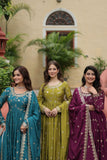 Exquisite Designer Sequined Embroidered Chinon  Sharara Suit - women's fashion mart