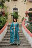 Exquisite Designer Sequined Embroidered Chinon  Sharara Suit - women's fashion mart
