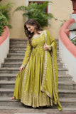 Exquisite Designer Sequined Embroidered Chinon  Sharara Suit - women's fashion mart