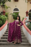 Exquisite Designer Sequined Embroidered Chinon  Sharara Suit - women's fashion mart