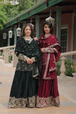 Exquisite Silk Heavy Sequins Embroidered Palazzo Suit - women's fashion mart