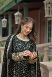 Exquisite Silk Heavy Sequins Embroidered Palazzo Suit - women's fashion mart