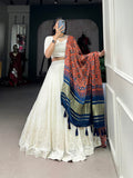 Fabulous Georgette Lucknowi Paper Worked Lehenga Choli - women's fashion mart