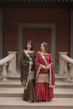 Luxurious Georgette Sequined Embroidered Sharara suit - women's fashion mart
