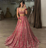 Red Premium Silk Embellished With Beautiful Thread Embroidery Work - inspired | Ready To Wear  women's fashion mart