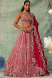 Red Premium Silk Embellished With Beautiful Thread Embroidery Work - inspired | Ready To Wear  women's fashion mart