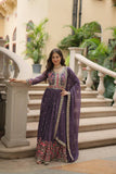 Designer Faux Georgette Embroidered Sharara Suit - women's fashion mart