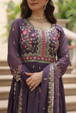 Designer Faux Georgette Embroidered Sharara Suit - women's fashion mart