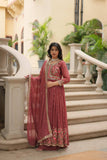 Designer Faux Georgette Embroidered Sharara Suit - women's fashion mart