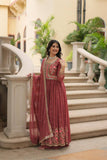 Designer Faux Georgette Embroidered Sharara Suit - women's fashion mart