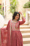 Designer Faux Georgette Embroidered Sharara Suit - women's fashion mart