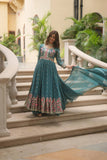 Designer Faux Georgette Embroidered Sharara Suit - women's fashion mart