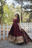 RADIANT DARK MAROON SUIT SET  142  women's fashion mart