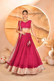 Catalina's Pink Coloured Party Wear Lehenga Choli  women's fashion mart