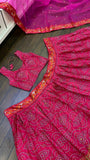 Pink Satin silk + tapeta silk lehnga with Dori , thread & sequence work - INSPIRED | Ready To Wear - women's fashion mart