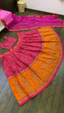 Pink Satin silk + tapeta silk lehnga with Dori , thread & sequence work - INSPIRED | Ready To Wear - women's fashion mart