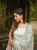 Pista Color Vaishali Silk Printed Lehenga Choli With Dupatta