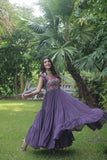 Precious Faux Georgette Seqiuns  Embroidered Function Wear Gown - women's fashion mart