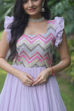 Precious Faux Georgette Seqiuns  Embroidered Function Wear Gown - women's fashion mart