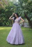 Precious Faux Georgette Seqiuns  Embroidered Function Wear Gown - women's fashion mart