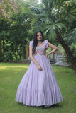 Precious Faux Georgette Seqiuns  Embroidered Function Wear Gown - women's fashion mart