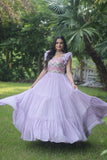 Precious Faux Georgette Seqiuns  Embroidered Function Wear Gown - women's fashion mart
