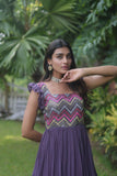 Precious Faux Georgette Seqiuns  Embroidered Function Wear Gown - women's fashion mart
