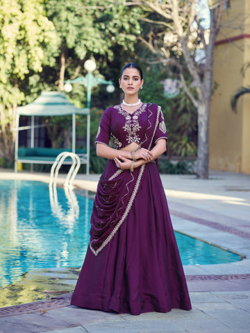 Wedding Wear Rangoli Crush Lehenga Choli