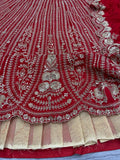 Red Premium Silk Embellished With Beautiful Thread Embroidery Work - inspired | Ready To Wear - women's fashion mart
