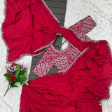 Fancy work ready to wear saree  women's fashion mart