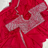Fancy work ready to wear saree  women's fashion mart