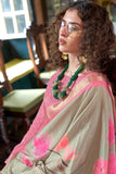Pleasing Pink Banarasi Silk Digital Printed Traditional Saree - women's fashion mart