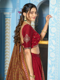 Indian Women Wear Embroidery Lehenga Choli