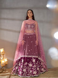 Silver - Golden Sequin,Thread & Coding Embroiderey Pure Chiffon Semi - Stitched Lehenga Choli - women's fashion mart