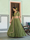 Festival Wear Chinon Lehenga Choli