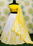 Simple Haldi Function Chinon Digital Printed Lehenga Choli - women's fashion mart
