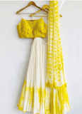 Simple Haldi Function Chinon Digital Printed Lehenga Choli - women's fashion mart