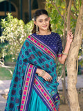 Sky Blue Color Printed Lehenga Choli