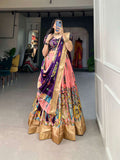 south indian Kalamkari Lehenga Choli -Lehenga Choli Pink women's fashion mart