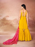 Spaghetti Style Sharara Suit with Bandhani Dupatta - women's fashion mart