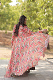 Stylish Crush Pleated Lehenga Choli Set With Floral Shrug - women's fashion mart
