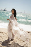 Tara White Organza Silk Saree - women's fashion mart