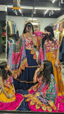 Three Tal Traditional Rayon Navratri Lehenga Choli Set - women's fashion mart