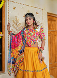 Three Tal Traditional Rayon Navratri Lehenga Choli Set - women's fashion mart