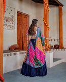 Three Tal Traditional Rayon Navratri Lehenga Choli Set - women's fashion mart